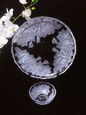 Studio Nova Soga Mikasa Mid Winter Rose Japan 80' platter new