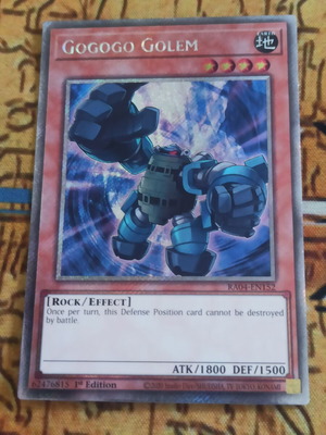 Gogogo Golem Platinum Secret Rare κάρτα Effect Monster Yu-Gi-Oh!