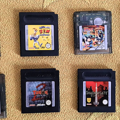 Gameboy Color used with 34 games, 7 manuals and Action Replay Pro