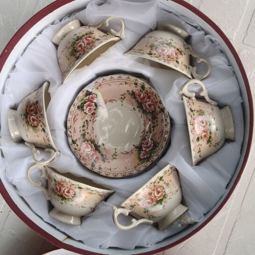 Vintage Limoge Collection Tea Coffee Set for 6 in Original Box