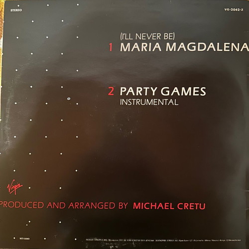 Sandra Maria Magdalena vinyl LP maxi 12” like new, pop