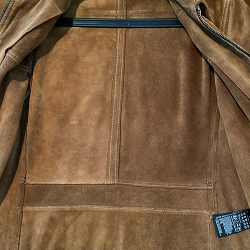 All Saints Brown Jacket Size M Like New With Small Tear