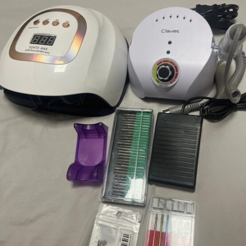 Nail UV lamp and drill set new with box