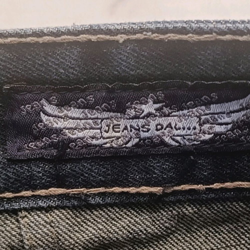 Mens jeans No30 used, 100% cotton, black and blue