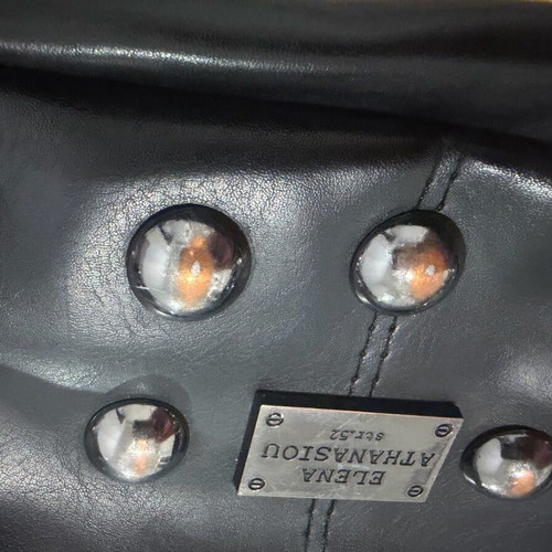 Elena Athanasiou leather backpack with studs used, black