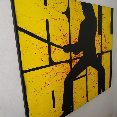 Πίνακας ζωγραφικής Kill Bill καινούργιος, χειροποίητος σε καμβά