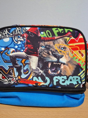 No Fear insulated school lunch bag like new, 2 compartments