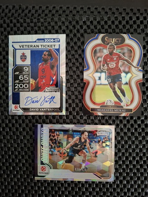 Panini Prizm Basketball Cards David Vanterpool Auto, Shane Larkin /125, Ngal'ayel Mukau