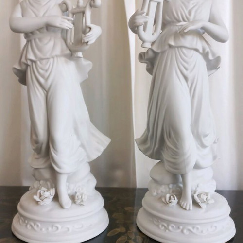 Bisque pair large 34 cm like new