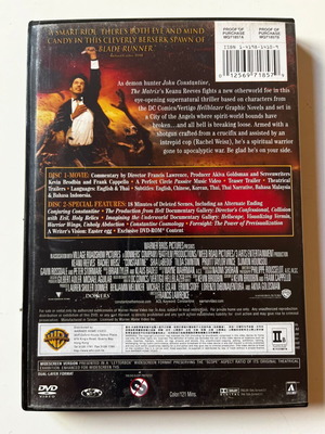 Constantine 2005 DVD μεταχειρισμένο, δράμα τρόμου φαντασίας, 2 δίσκοι