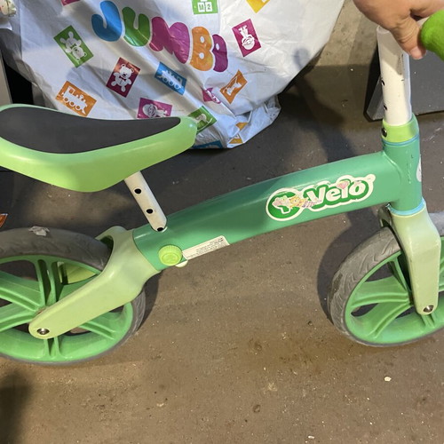 Velo balance bike used, green