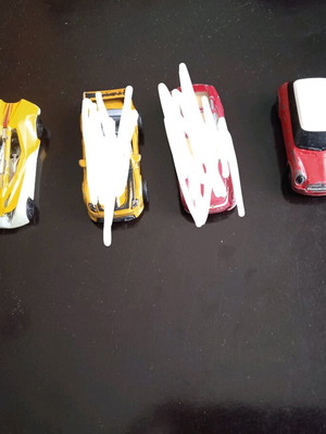 Hot Wheels toy cars used, part 6, set of 4 pieces