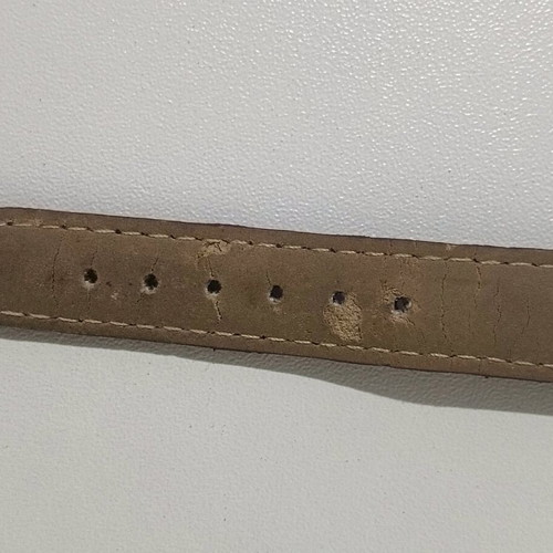 Wristwatch used in purple color with light wear