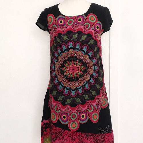 Desigual colorful mandala boho dress size M like new