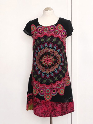Desigual colorful mandala boho dress size M like new