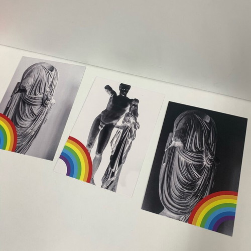 Rainbow Box collectible unique box with 23 signed photos of ancient Greece like new