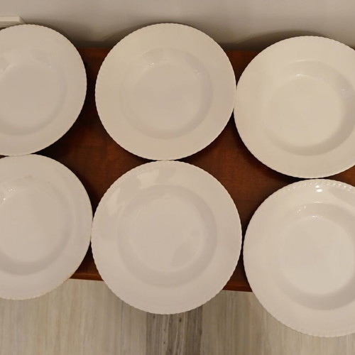 Deep plates used Keramikos, pack of 6, vintage 23 cm