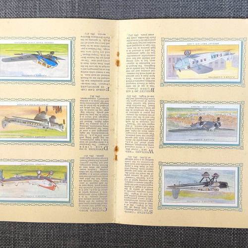 John Player & Sons An Album of Aeroplanes (Civil) used, complete aviation cigarette card album