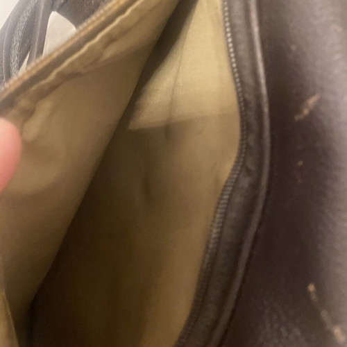 Longchamp leather backpack, brown