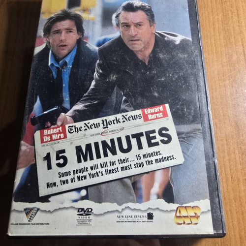 15 Minutes DVD used, crime thriller with Robert De Niro and Edward Burns