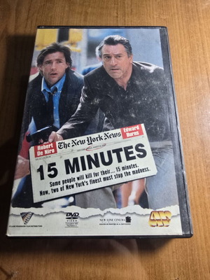 15 Minutes DVD used, crime thriller with Robert De Niro and Edward Burns