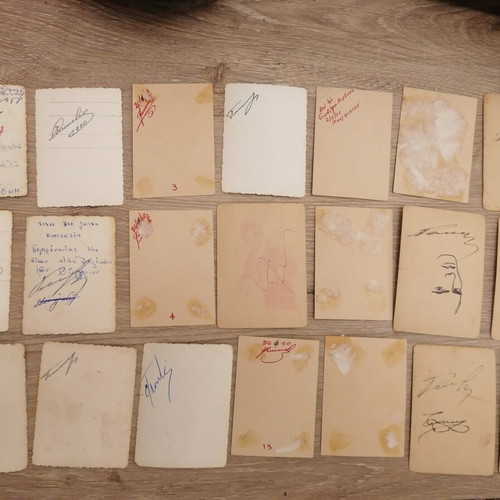 Foreign actors collectible cards used, set of 46
