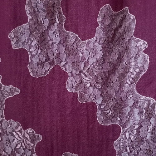Wool fabric with lace design new, 2.10×1.10 m