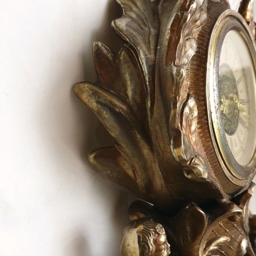 Bronze Vintage Baroque Clock New, Made in West Germany