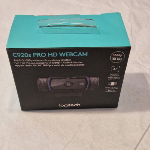 Logitech C920s Pro HD Webcam new, sealed in box
