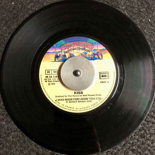 Kiss I Was Made For Lovin' You Vinyl Single like new, Rock