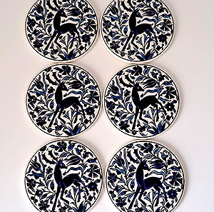 Nassos Paradissi Rodos Σουβέρ 6τεμ. Hand made Hellas #01244
