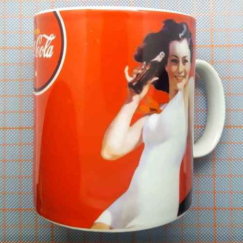 Vintage porcelain Coca-Cola mug new