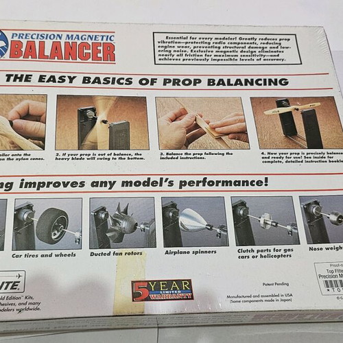 Top Flite Precision Magnetic Balancer like new for RC models