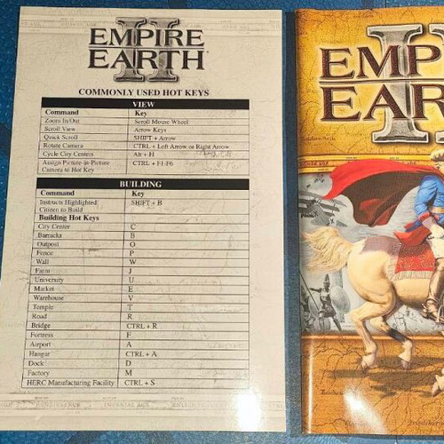 Empire Earth II PC CD ROM like new