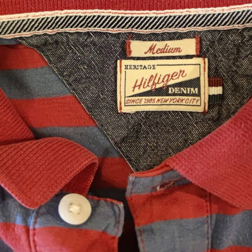 Tommy Hilfiger Medium Slim Fit Shirt used, multicolor