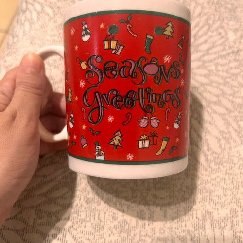 Christmas large mug like new