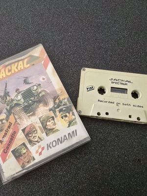 Jackal Konami for Spectrum 1987 used, cassette with instructions