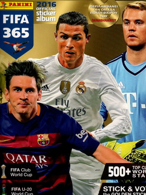 Άλμπουμ αυτοκόλλητων Panini FIFA 365 2016 καινούργιο