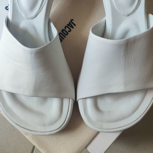 Jacquemus sandals mules white leather size 37 new