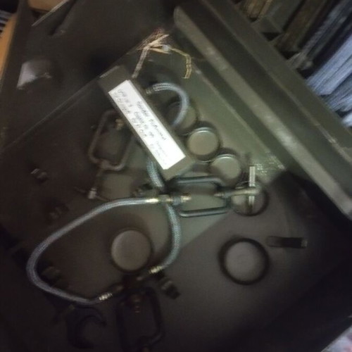 Oxygen collection for cutting and welding like new, military transport trolley Germany