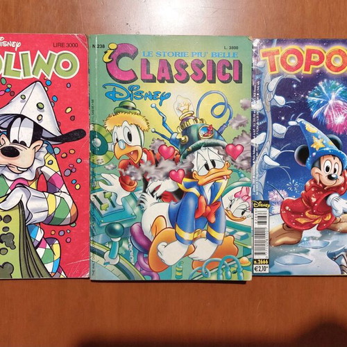 Topolino comics used, Italian language