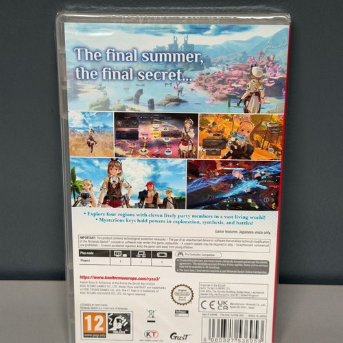 Atelier Ryza 3 Alchemist of the End & the Secret Key Nintendo Switch new