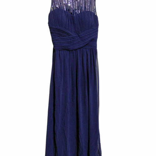 Maxi evening dress Raxevsky like new, navy blue with sequins