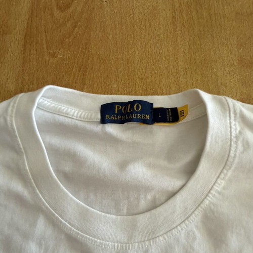 Polo Ralph Lauren White T-Shirt size L fits M like new