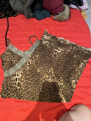 Mini dress like new, brown, size S