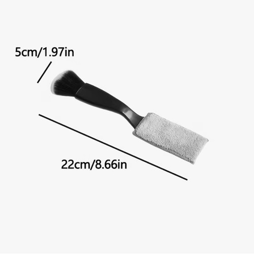 Car Detailing Brushes Premium Set 2 Pieces for Interior Cleaning