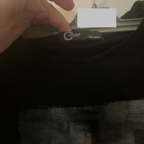Changalone summer t-shirt black double print size S new