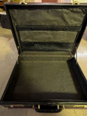 Briefcase used with double combination locks black