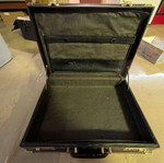 Briefcase used with double combination locks black