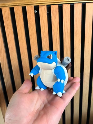 Chibi Blastoise 3D Printed Figure New